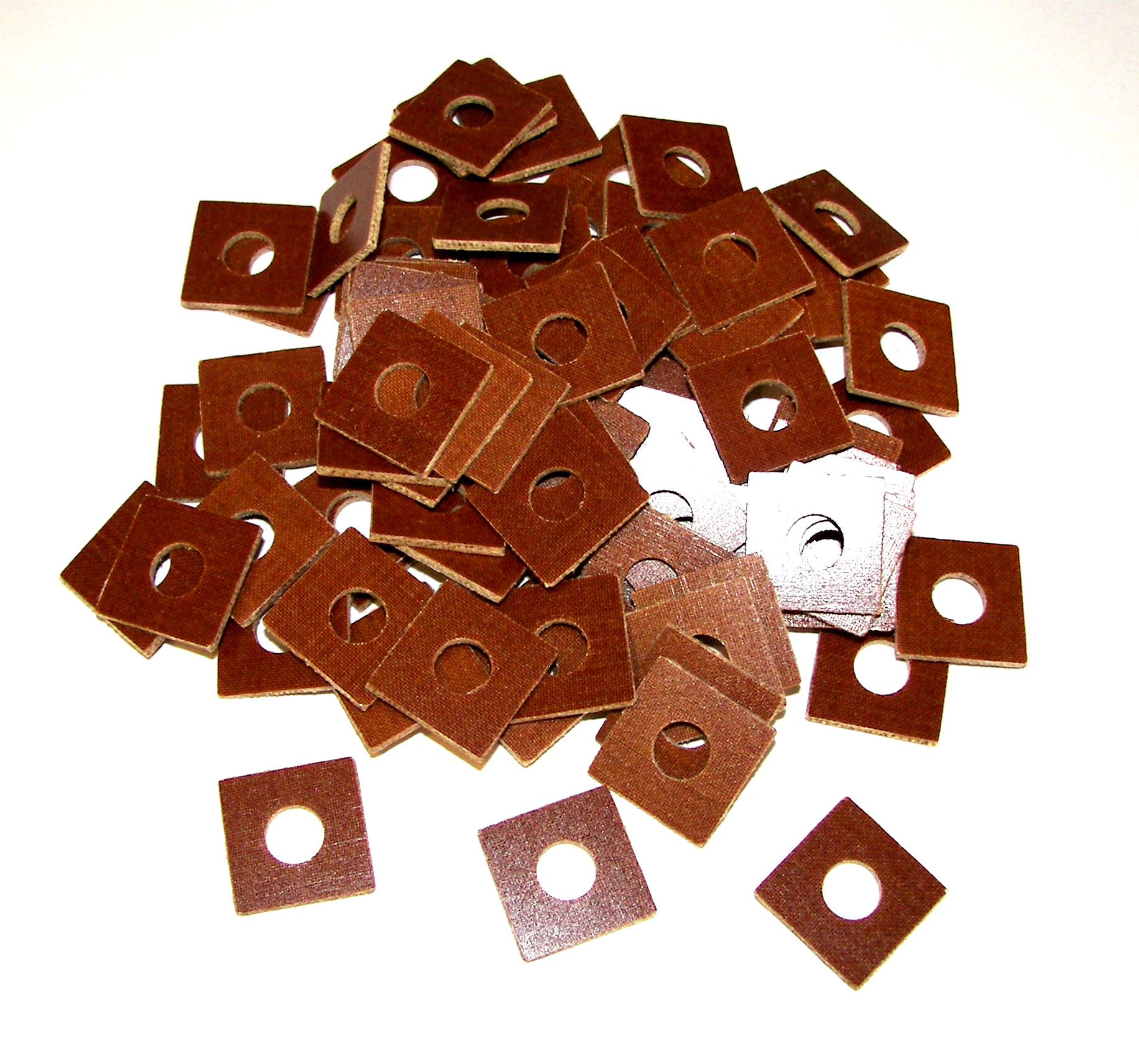 Washer Phenolic Brown Square Timeless Tattoo Supply